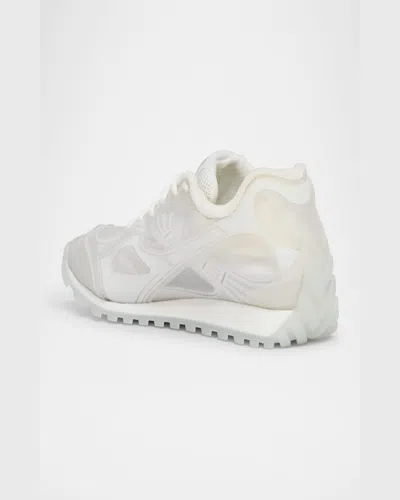 Bottega Veneta Orbit Transparent Rubber Sneakers In White