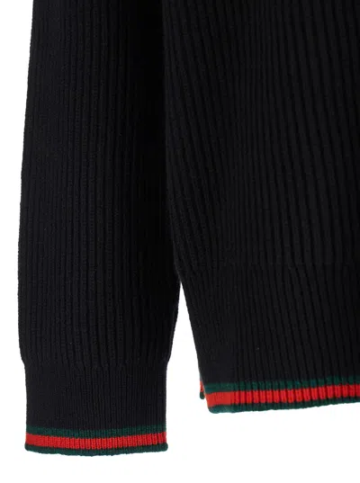 Gucci Web Knit In Black
