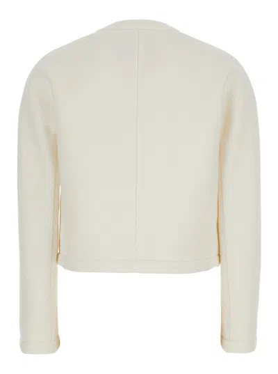 Gucci Women Wool-blend Boucle Jacket In White