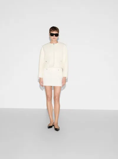 Gucci Women Wool-blend Boucle Jacket In White