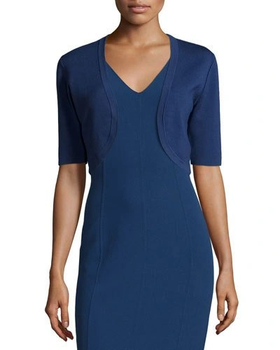 Michael Kors Half-sleeve Open Shrug, Sapphire