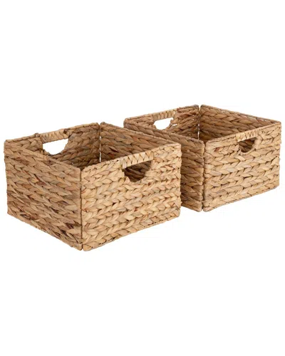 Seville Classics Pack Of 2 Handwoven Baskets