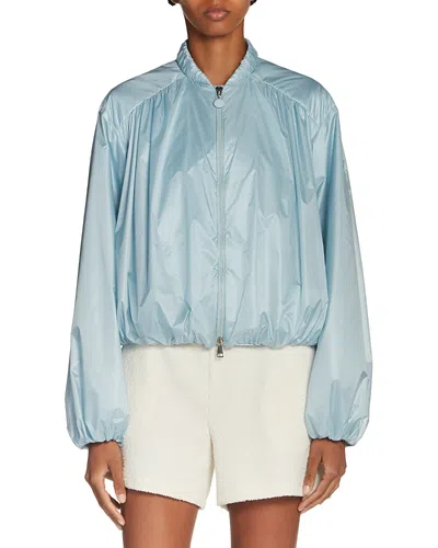 Moncler Chazeron Nylon Jacket In Blue