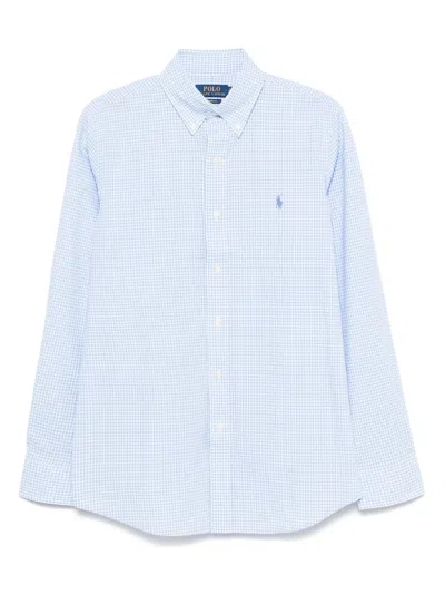 Polo Ralph Lauren Gingham-print Shirt In ブルー