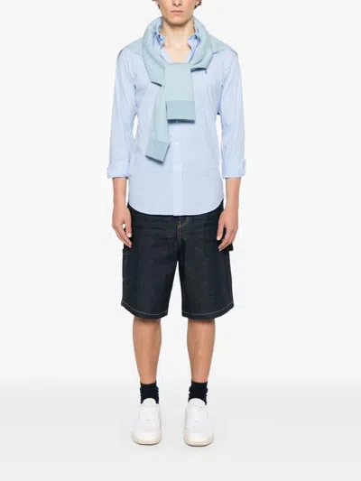 Polo Ralph Lauren Gingham-print Shirt In ブルー