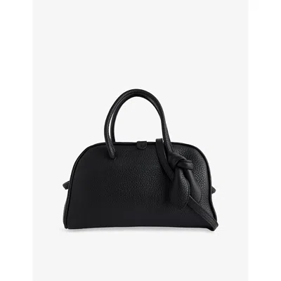 Jacquemus Le Petit Turismo Grain Leather Bag In Black
