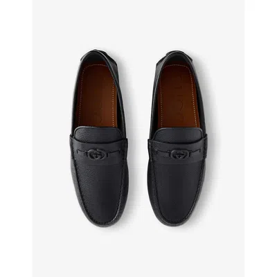 Gucci Men Driver Loafers In Black