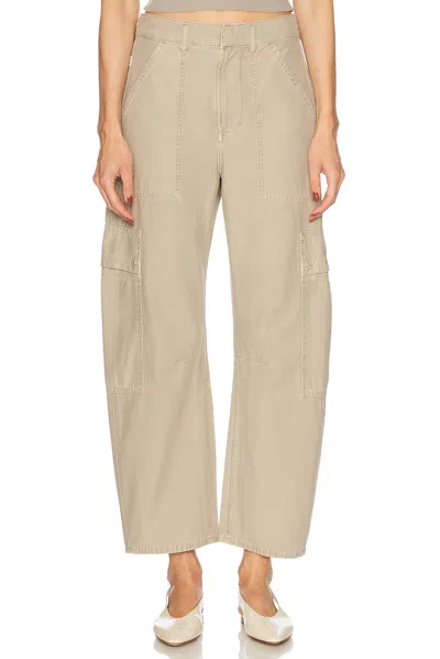 Citizen Of Humanity Citizens Of Humanity Relaxed Fit Beige Cargo Jeans In White
