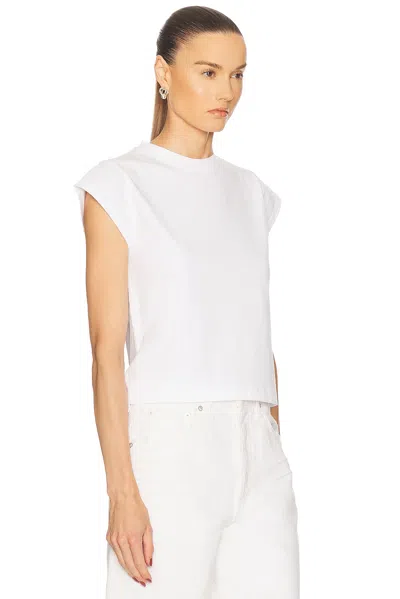 Agolde Bryce Cap Sleeve Tee In Cholla In Multi