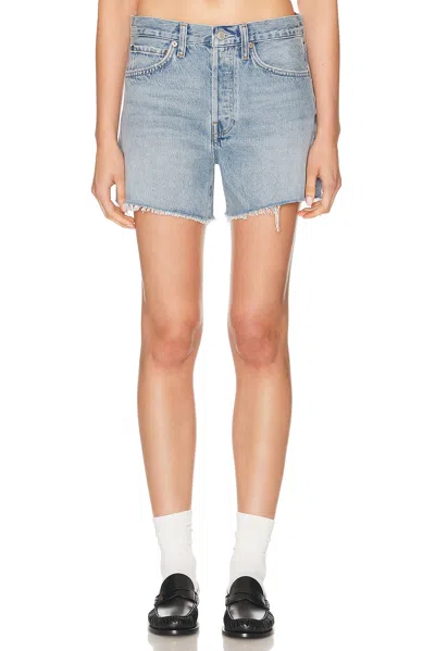 Agolde Parker Long Short In Blue