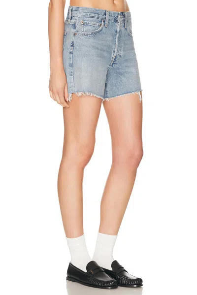 Agolde Parker Long Short In Blue
