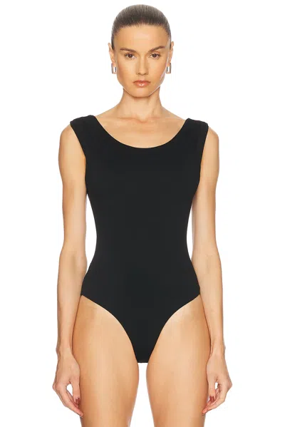 Agolde Ara Bodysuit In Black