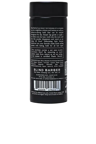 Blind Barber 80 Proof Texturizing Styling Powder In N,a