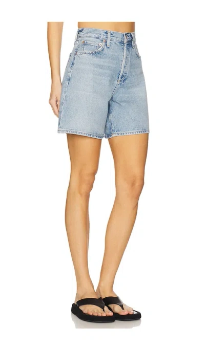 Agolde Dame High Rise Baggy Short In Coax In Coax