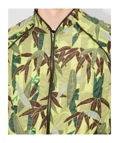 Kenzo Camouflage Pattern Blazer Front Pockets In Green