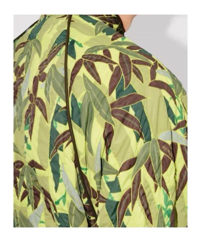 Kenzo Camouflage Pattern Blazer Front Pockets In Green