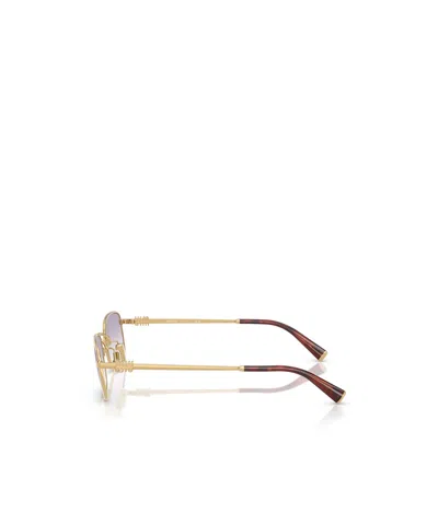 Miu Miu Miu Regard Rectangular Sunglasses In White