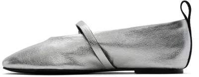 Rag & Bone Silver Spire Mary Jane Ballerina Flats In Gray