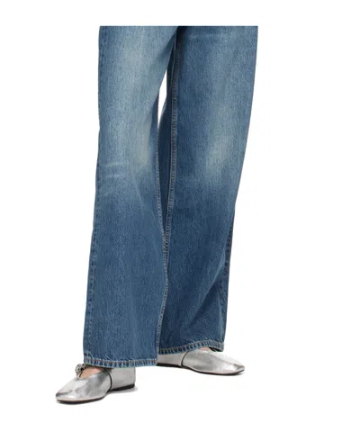 Rag & Bone Silver Spire Mary Jane Ballerina Flats In Gray