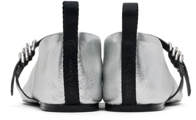 Rag & Bone Silver Spire Mary Jane Ballerina Flats In Gray