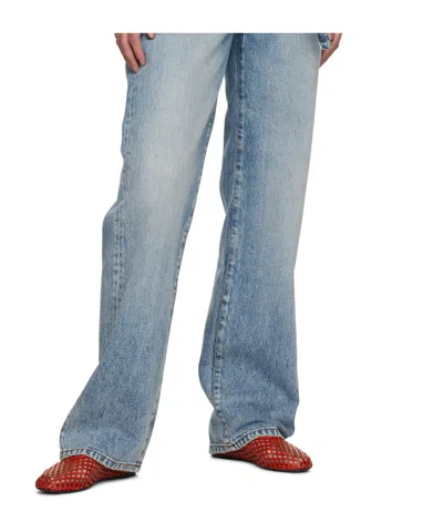 Proenza Schouler Tee Perforated Leather Ballerina Flats In Red