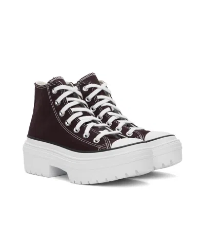 Converse Black Chuck Taylor All Star Lugged Platform Sneakers In White