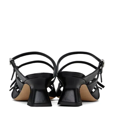 Aeyde Black Eanna Nappa Leather Heeled Sandals In Black
