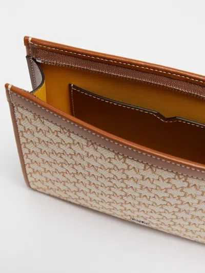 Max Mara Shoulder Bag With Chain Strap And Contrast Stitching In Hazelnut Brown