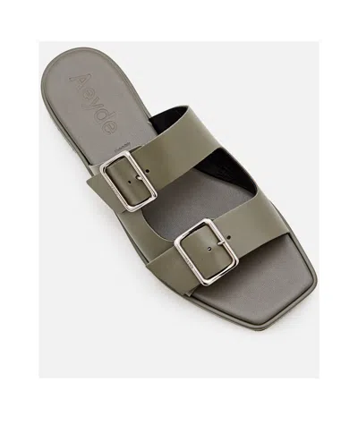 Aeyde Open-toe Slippers In Green