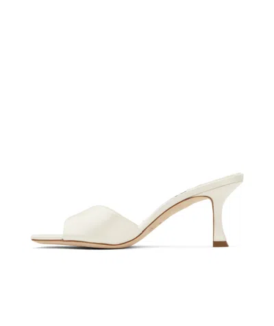Jimmy Choo Womens Ivory Skye 70 Single-strap Leather Heeled Mules