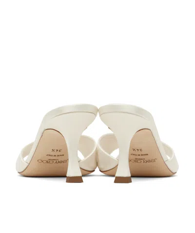 Jimmy Choo Womens Ivory Skye 70 Single-strap Leather Heeled Mules