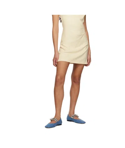 Machmach Square Toe Ballet Flats In Blue