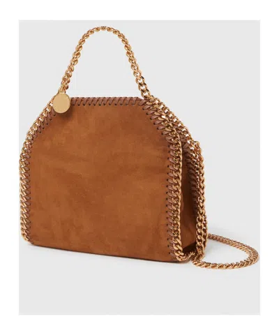 Stella Mccartney Logo Tote Bag In Brandy Color