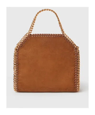 Stella Mccartney Logo Tote Bag In Brandy Color