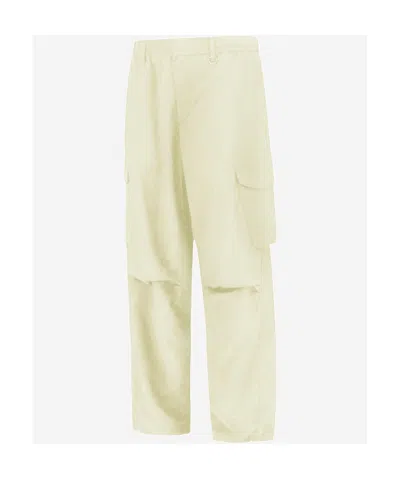 Herno Belt Loops Slacks In White
