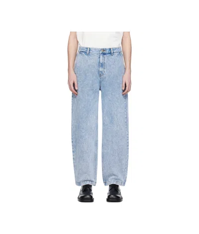 Ader Error Jeans With Belt Loops In Blue