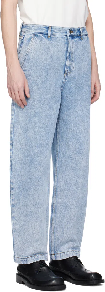 Ader Error Jeans With Belt Loops In Blue