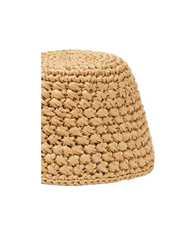Loro Piana Jasmine Raffia Bucket Hat In Cream