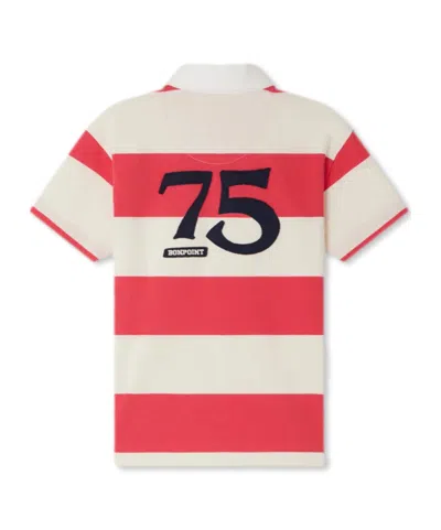 Bonpoint Short Sleeve Polo Shirt In White