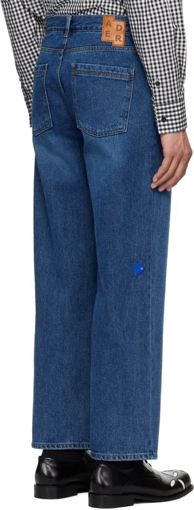 Ader Error Jeans With Belt Loops In Blue