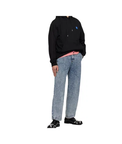 Ader Error Denim Trousers With Belt Loops In Blue