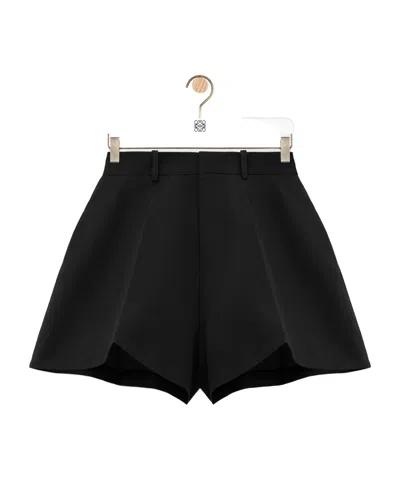Loewe Belt Loop Shorts In Black