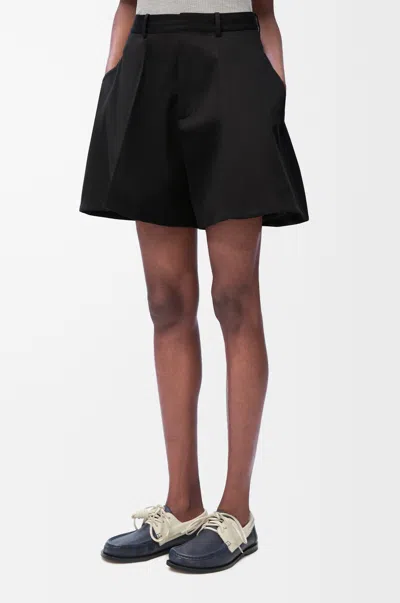 Loewe Belt Loop Shorts In Black