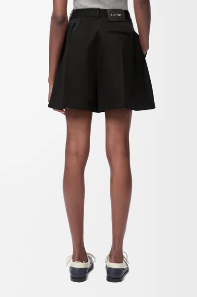 Loewe Belt Loop Shorts In Black