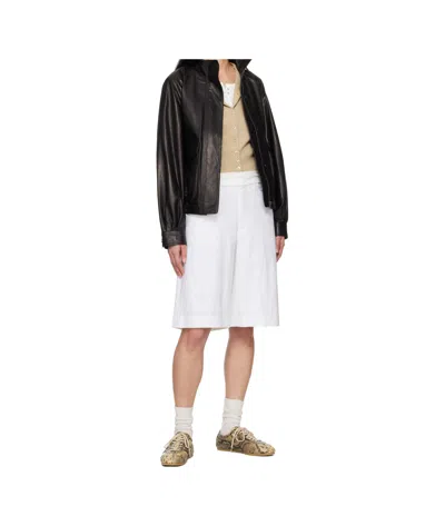 Rag & Bone Banks Linen Blend Walking Shorts In White