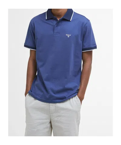 Barbour Cornsay Short-sleeved Polo Shirt In Oceana