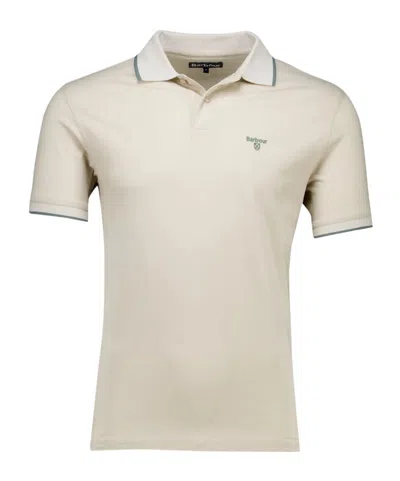 Barbour Cotton Austwick Polo Shirt In Beige