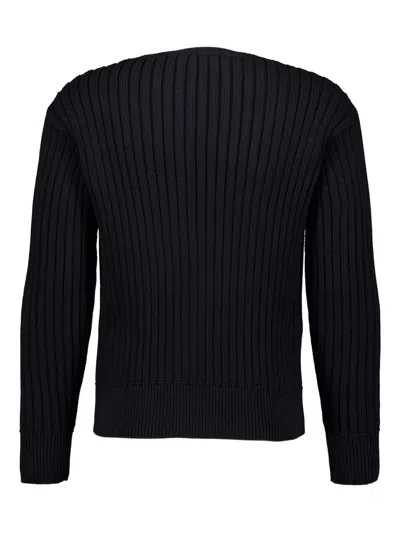 Marni Ribbed-knit Jumper In 黑色