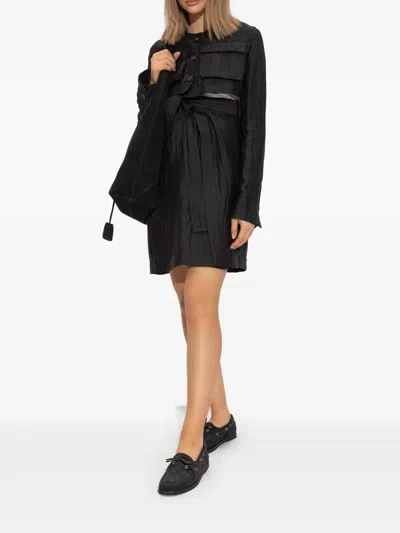 Gianvito Rossi Vandèe Suede Boat Shoes In Black