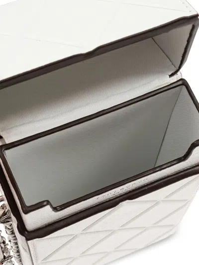 Tory Burch Fleming Leather Smartphone Case In 白色